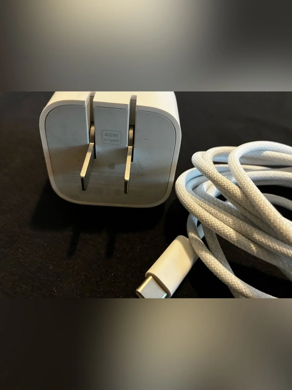 Apple power adapter with MagSafe cable